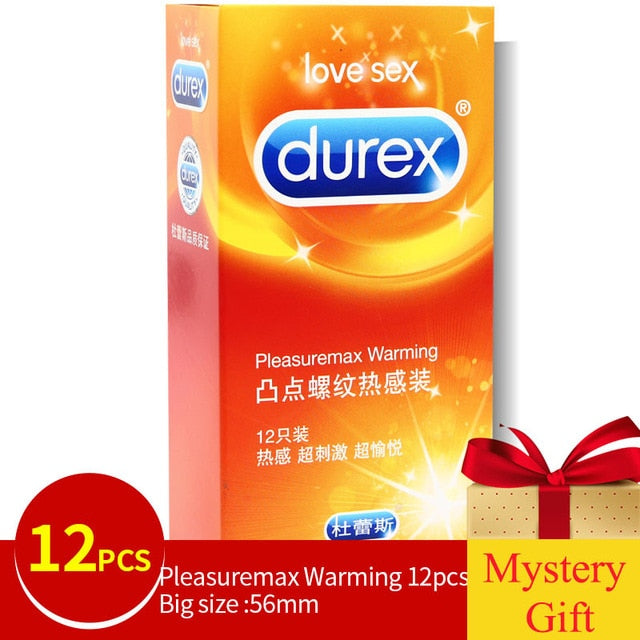 Genuine Durex Condoms Magibox Sensation Amazing Value Penis Cock Sleeve Natural Latex Extra Lubricated Condoms Sex Toy for Men