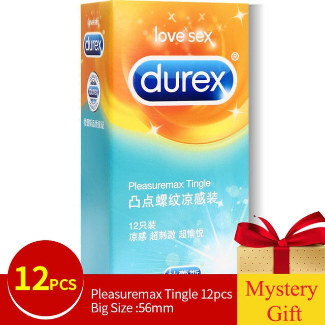 Genuine Durex Condoms Magibox Sensation Amazing Value Penis Cock Sleeve Natural Latex Extra Lubricated Condoms Sex Toy for Men