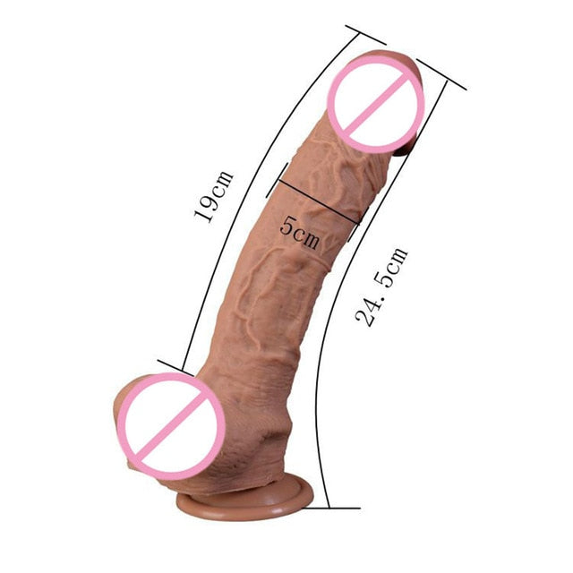 10 Inch Super Large Realistic Silicone Dildo Women Masturbator G-Spot Big Dick for BBW Bisexual Anal Plug Sex Toys Glass Dildos