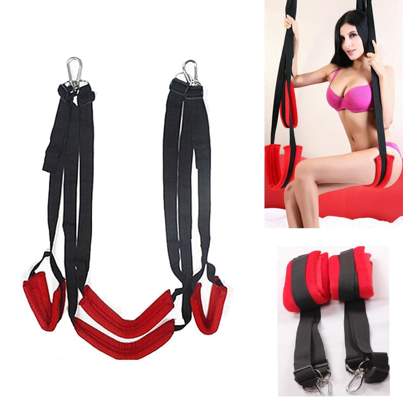 Sex Swing Soft Material Sex Furniture Fetish Bandage Love Adult game Chairs Hanging Door Swing Sex Erotic Toys for Couples