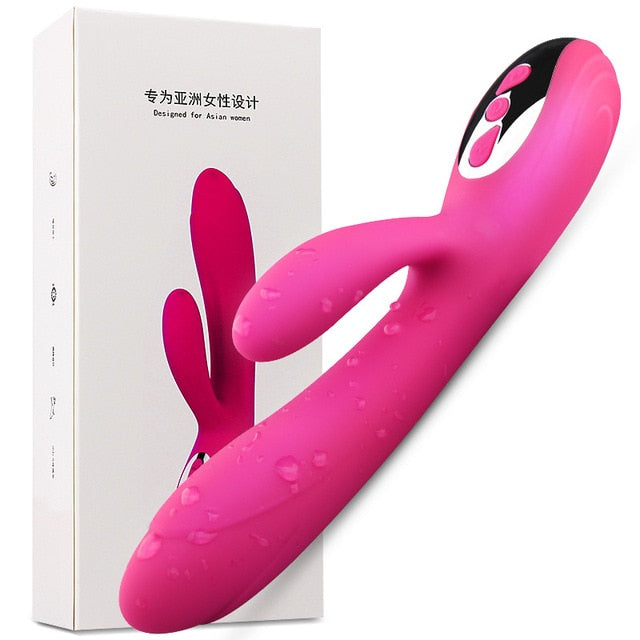 G Spot Rabbit Dildo Vibrator Orgasm Adult Toys USB Charging Powerful Masturbation Sex Toy for Women Waterproof adult Sex product