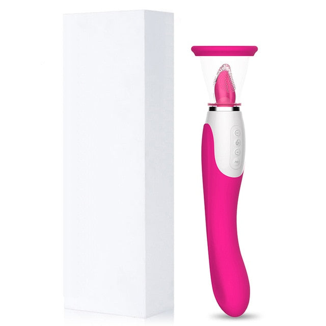 Pussy Licking Toys for Women Sucking Vibrator Sex Licking Machine Blowjob Tongue Vibrating Nipple Sucking Clitoris Stimulator