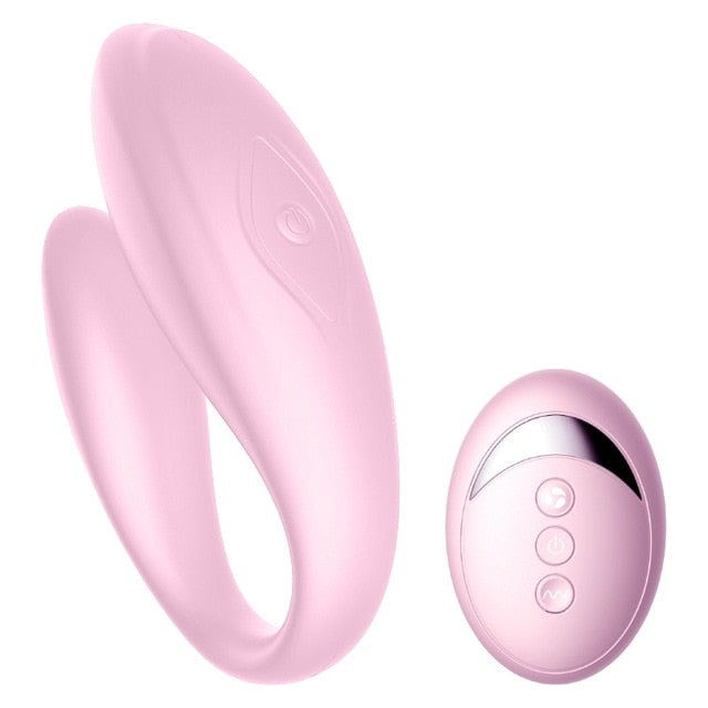 Wireless Vibrator Adult Toys For Couples USB Rechargeable Dildo G Spot U Silicone Stimulator Double Vibrators Sex Toy For Woman
