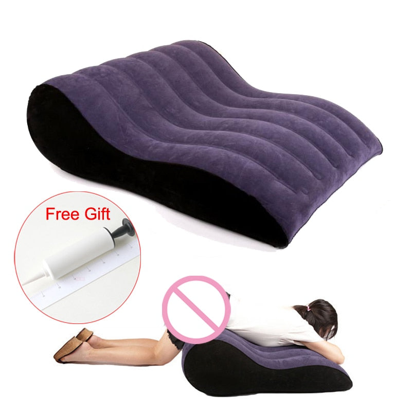 Sex Furniture Bed Sofa Inflable Sex Toys For Couples Product Sex Pillow Air Inflatable Toy Adult Cushion Position Chair Back Pad