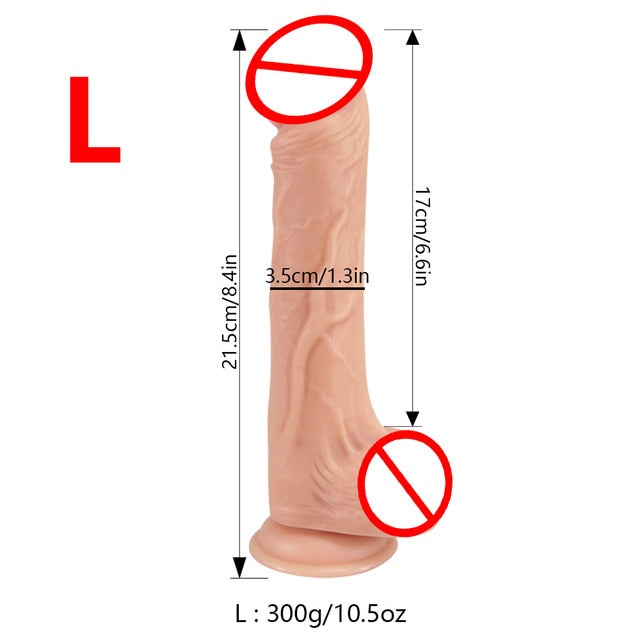 Realistic Dildos Big Dildos with Strong Suction Cup for Hand-Free Play Vagina G-spot Anal no vibrator Adult Sex Toy for Women