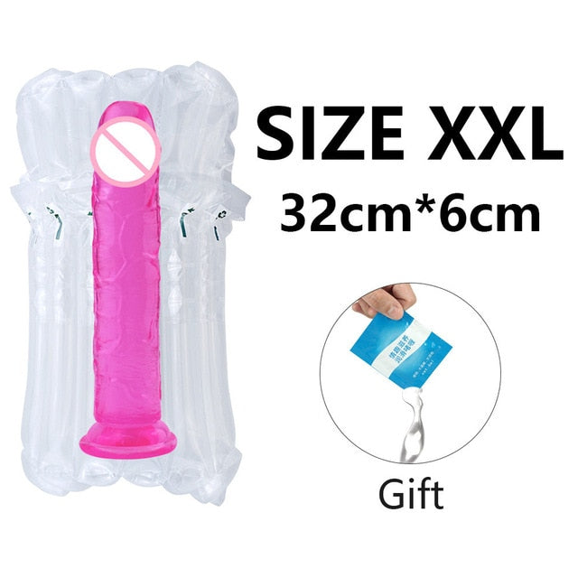 Realistic Dildo With Super Strong Suction Cup Erotic Jelly Dildo Sex Toys for Woman Artificial Penis G-Spot Simulation