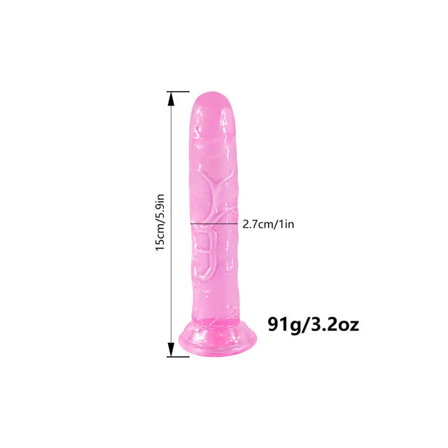 Realistic Dildo With Super Strong Suction Cup Erotic Jelly Dildo Sex Toys for Woman Artificial Penis G-Spot Simulation