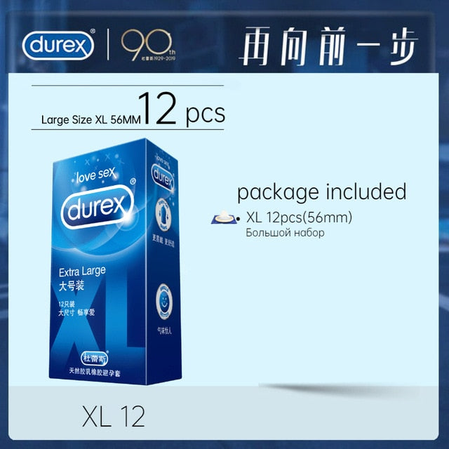 Durex 100Pcs/Pack Sensation Value 4in1 Ultra Thin Sexy Lubricated Condoms Sex Toys Condones for Men Vanilla Flavor