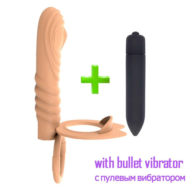 10 Frequency Double Penetration Anal Plug Dildo Butt Plug Vibrator For Men Strap On Penis Vagina Plug Adult Sex Toys For Couples