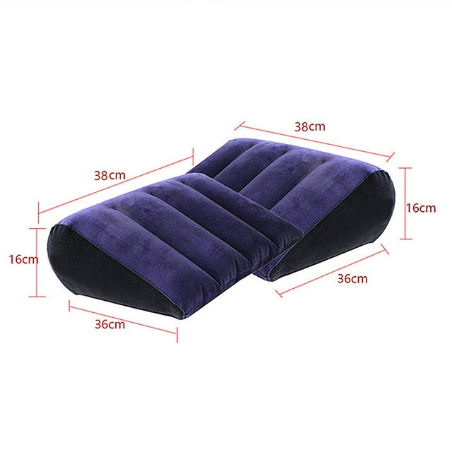Inflatable Long Sex Pillow Cushion Bolster Couple Love Position Kit Furniture