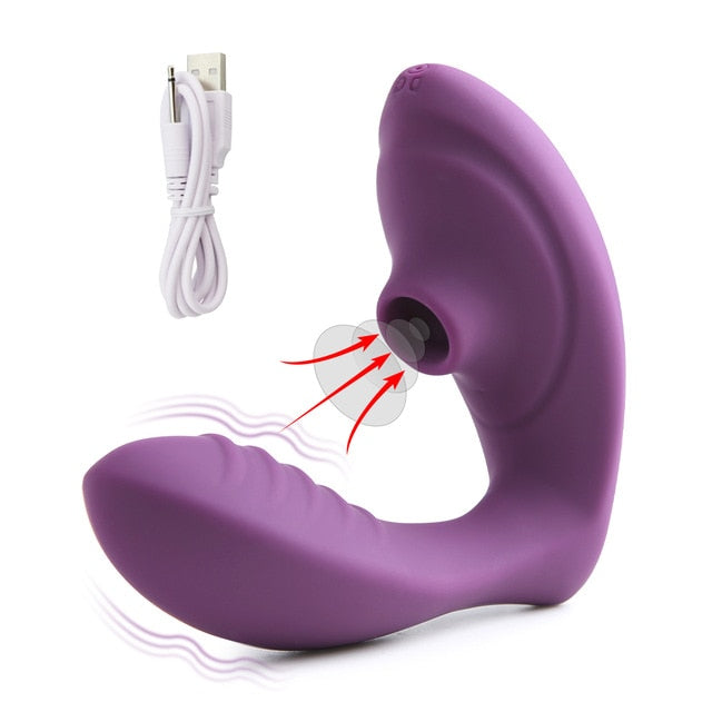 Vagina Sucking Vibrator G Spot Dildo Oral Sex Suction Clitoris Stimulator Erotic Sex Toy for Women Female Masturbator