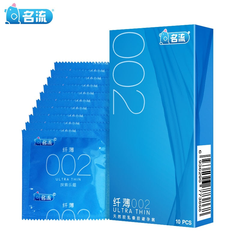 Mingliu 10pcs/lot Ultra Thin 002 Condoms High Quality Penis Sleeve Super Intimate Condones Kondom Adult Product Sex Toy For Men